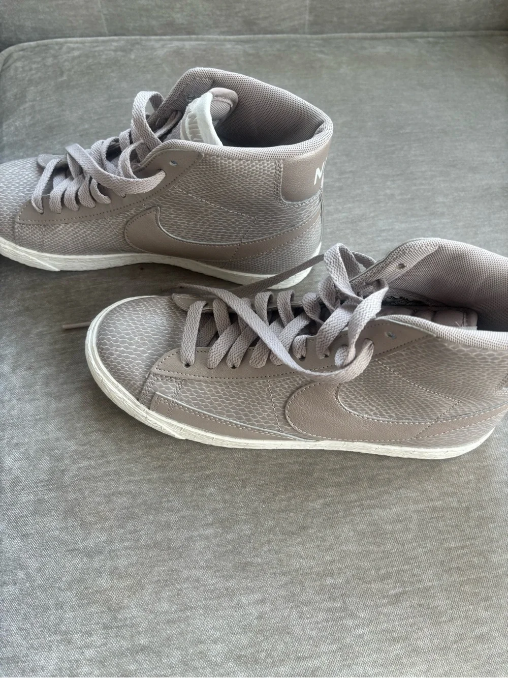 Nike Women’s Taupe/Light Brown High-Top Sneakers